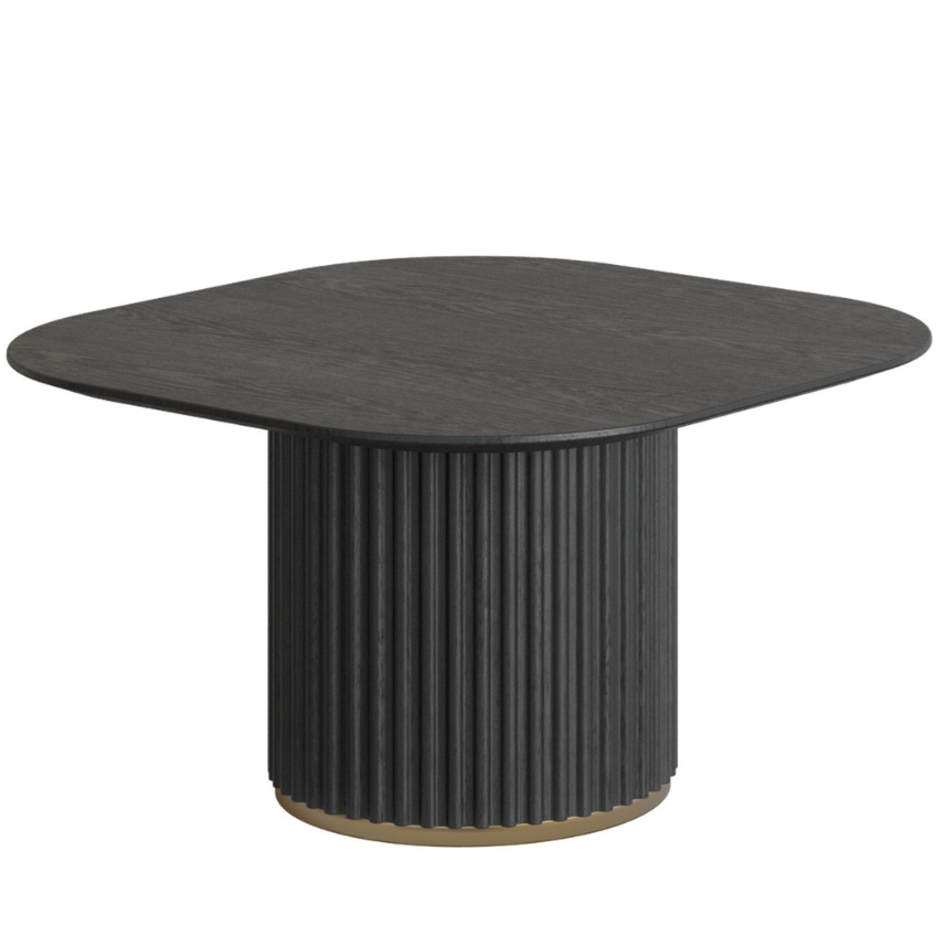 Černý dubový odkládací stolek Miotto Fusano 70 x 70 cm Miotto