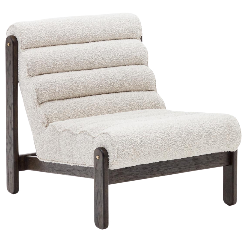 Bílé čalouněné křeslo Kave Home Magira Kave Home