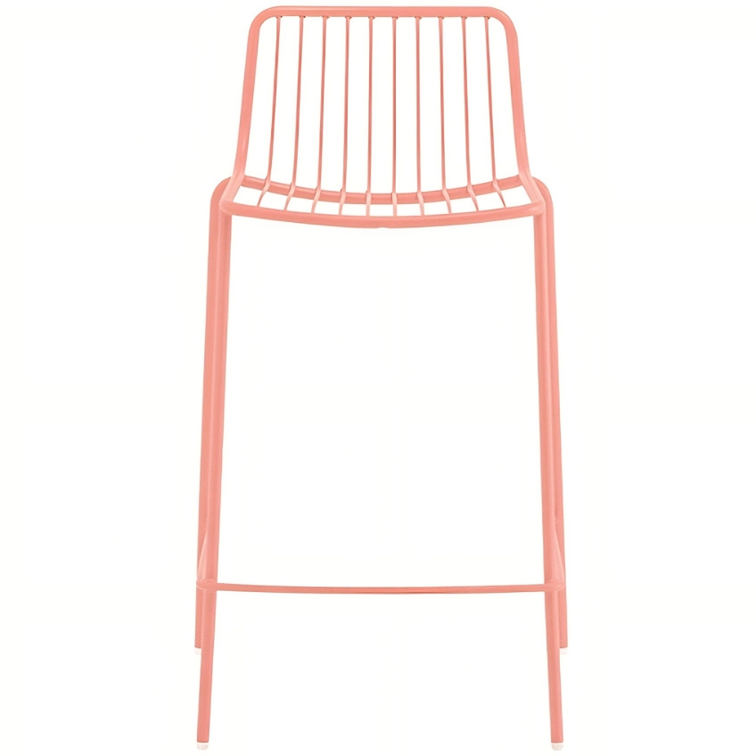 Pedrali Růžová kovová barová židle Nolita 3657 65 cm Pedrali