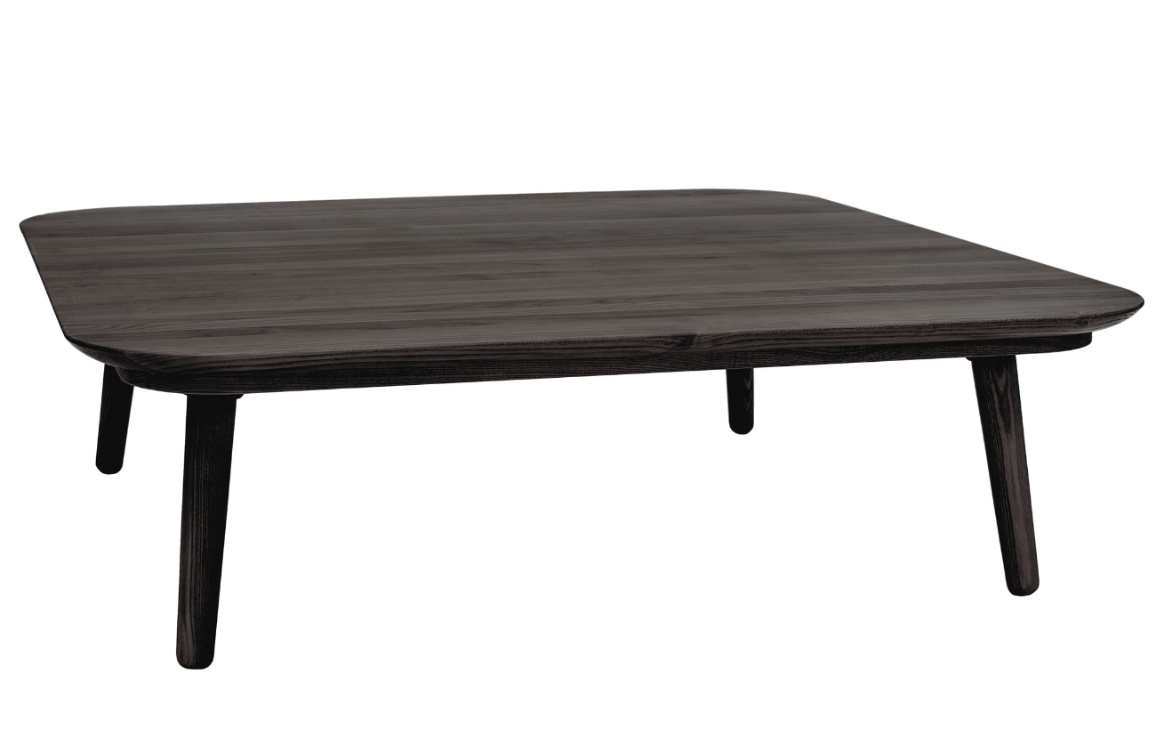Tmavě šedý dřevěný konferenční stolek RAGABA CONTRAST TETRA 110 x 110 cm Ragaba