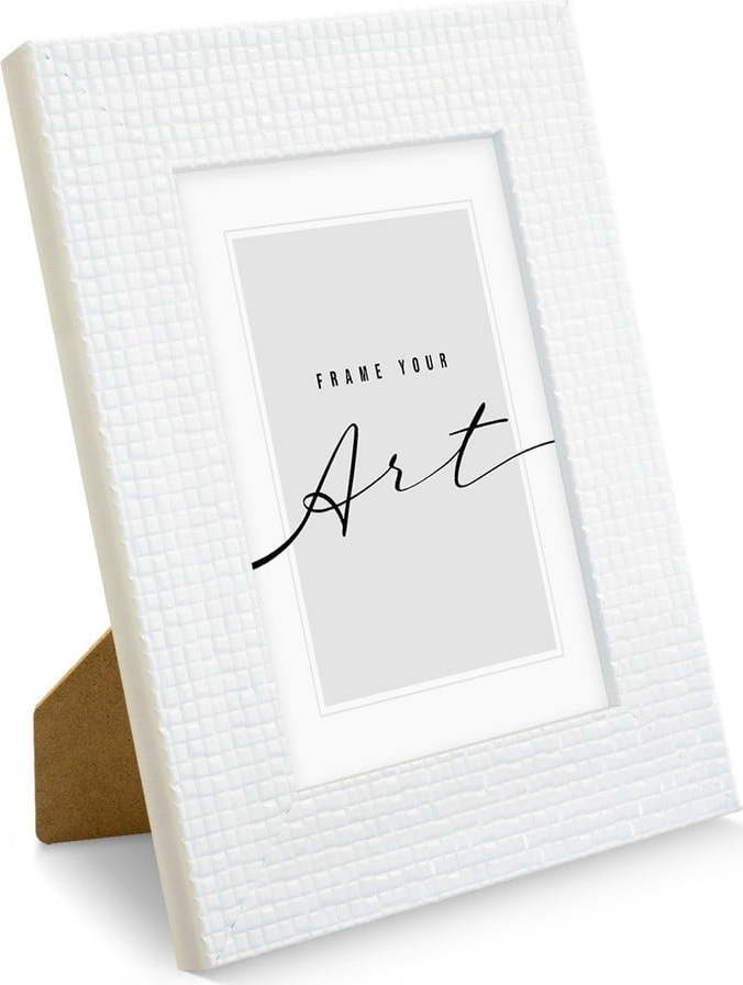 Bílý plastový rámeček 23x29 cm knor