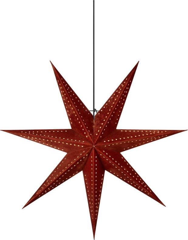 Červená světelná dekorace s vánočním motivem ø 75 cm Embla – Markslöjd Markslöjd