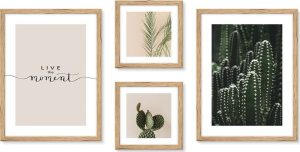 Sada plak&aacute;tů v r&aacute;mu 4 ks 32x42 cm knor