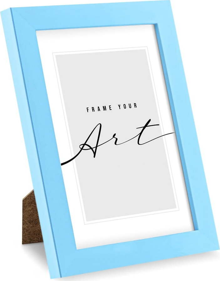 Světle modrý plastový rámeček 17x22 cm knor