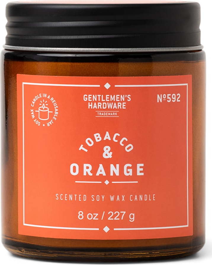 Vonná sojová svíčka doba hoření 48 h Tobacco & Orange – Gentlemen's Hardware Gentlemen's Hardware