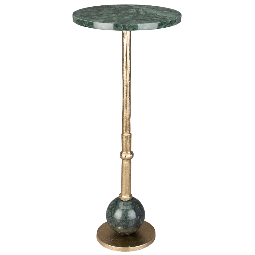 Zelený mramorový odkládací stolek DUTCHBONE EVEREST 25 cm Dutchbone