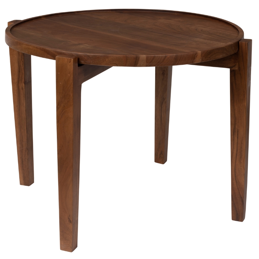 Hnědý dřevěný konferenční stolek DUTCHBONE SHANE 59 cm Dutchbone