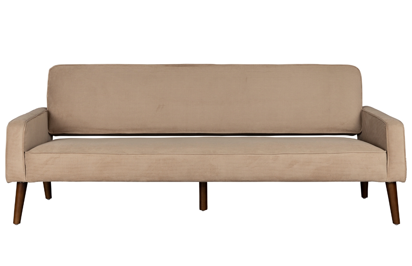 Béžová dvoumístná manšestrová pohovka DUTCHBONE PRESTON 200 cm Dutchbone