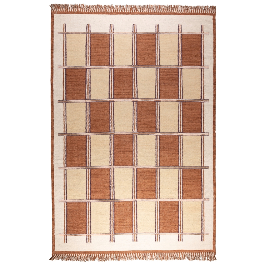 Oranžovo-béžový bavlněný koberec DUTCHBONE GAMBIT 200 x 300 cm Dutchbone