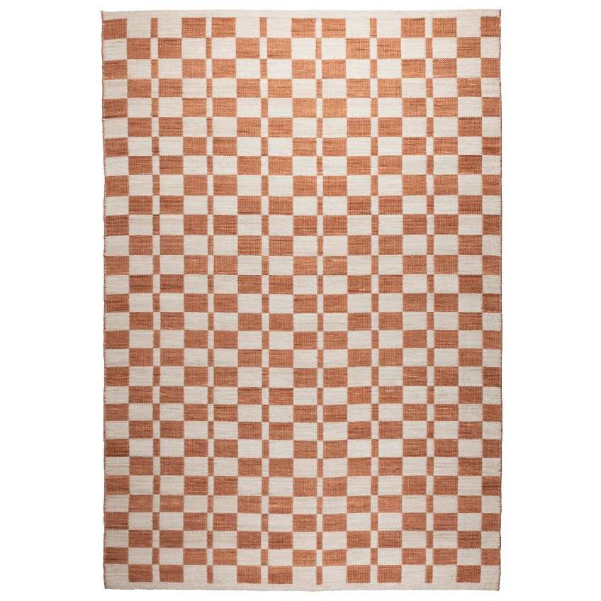 Oranžovo-béžový koberec ZUIVER CHECKER 160 x 230 cm Zuiver
