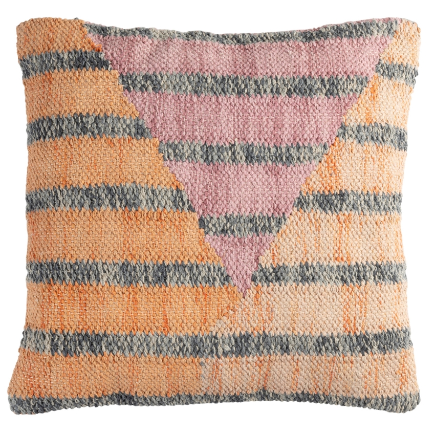 Oranžovo-růžový bavlněný polštář DUTCHBONE HAMPTON 45 x 45 cm Dutchbone