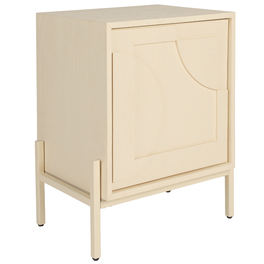 Béžový dubový noční stolek ZUIVER FACES 45 x 35 cm Zuiver