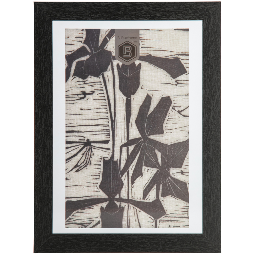Hoorns Černý dřevěný fotorámeček Shed 40 x 30 cm Hoorns