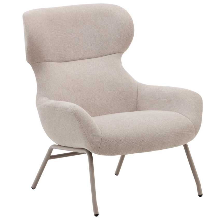 Béžové čalouněné křeslo Kave Home Belina Kave Home