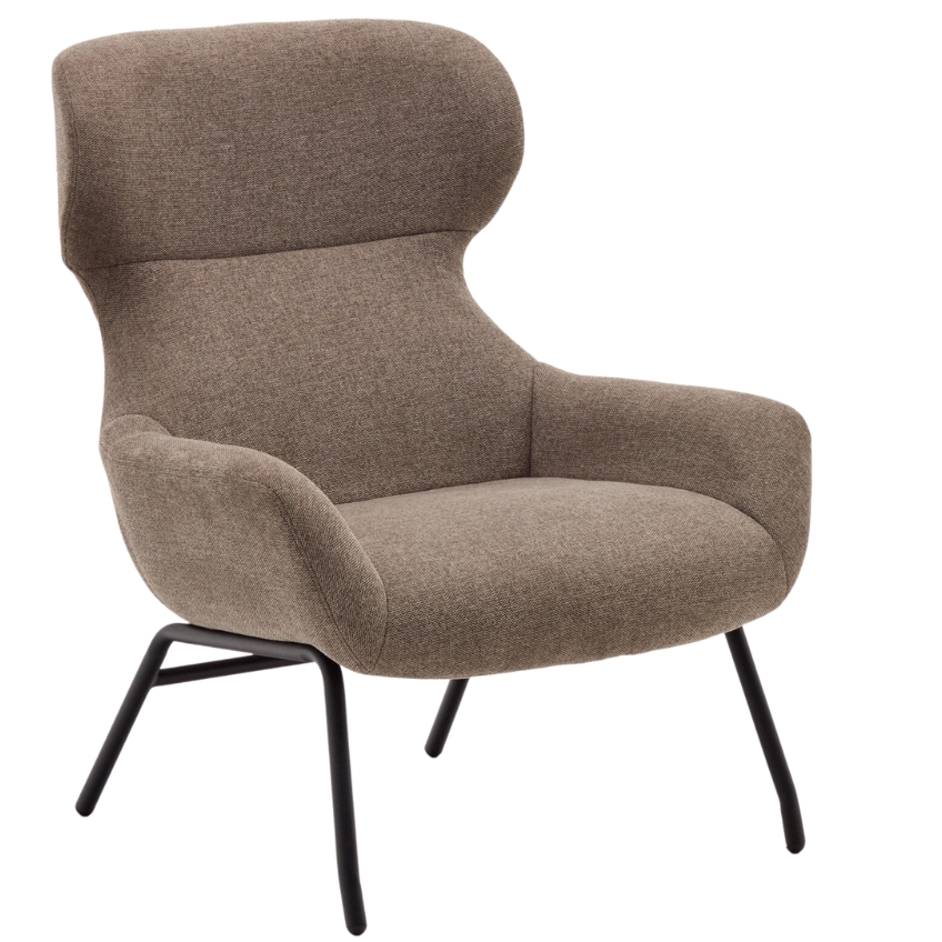 Světle hnědé čalouněné křeslo Kave Home Belina Kave Home