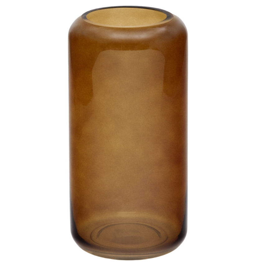 Hnědá skleněná váza Kave Home Tali 32 cm Kave Home