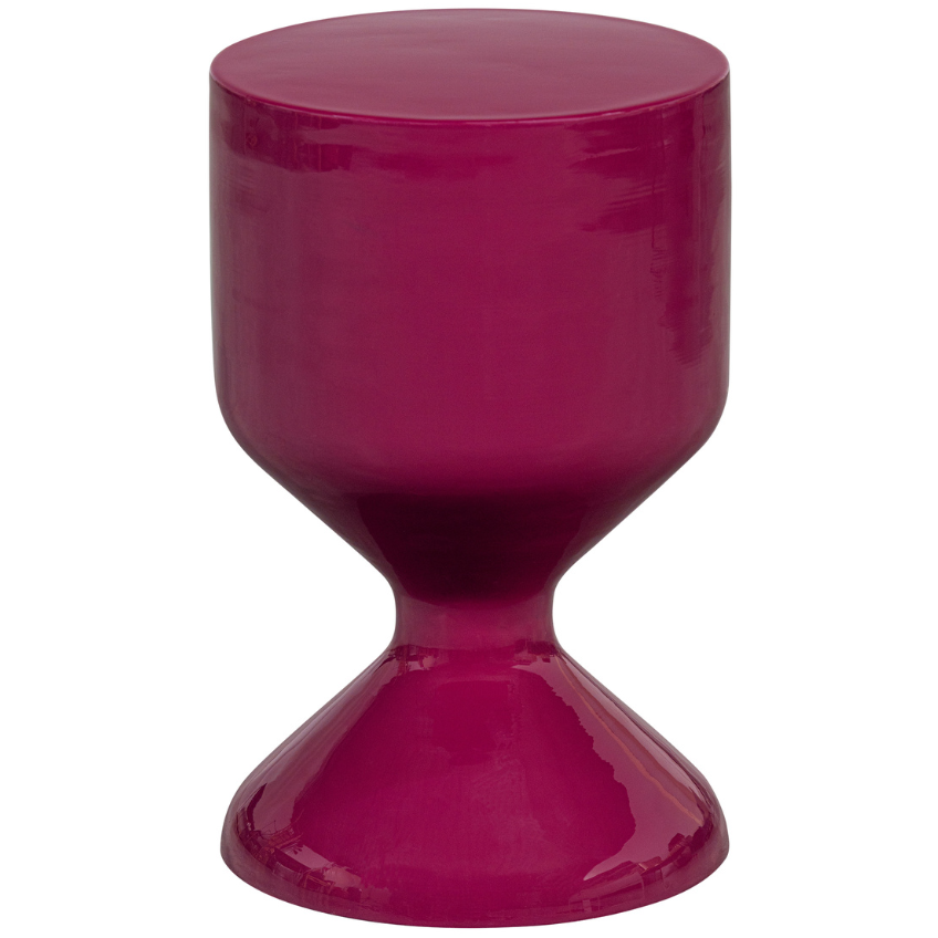 Hoorns Růžový kovový odkládací stolek Ryhen 30 cm Hoorns