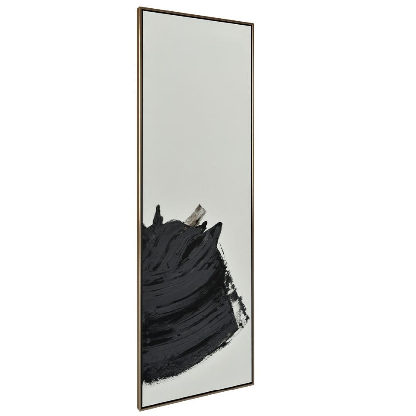 Černobílý abstraktní obraz Miotto Isania Dark 150 x 50 cm Miotto