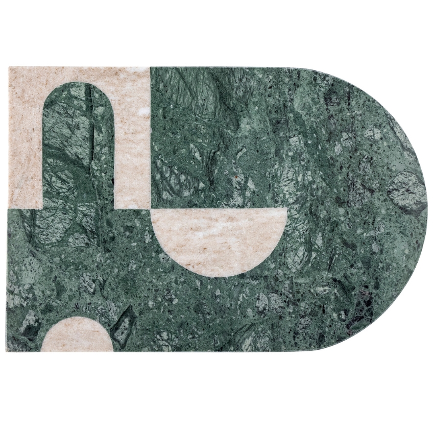 Zelené mramorové servírovací prkénko Bloomingville Abrianna 20 x 30 cm Bloomingville