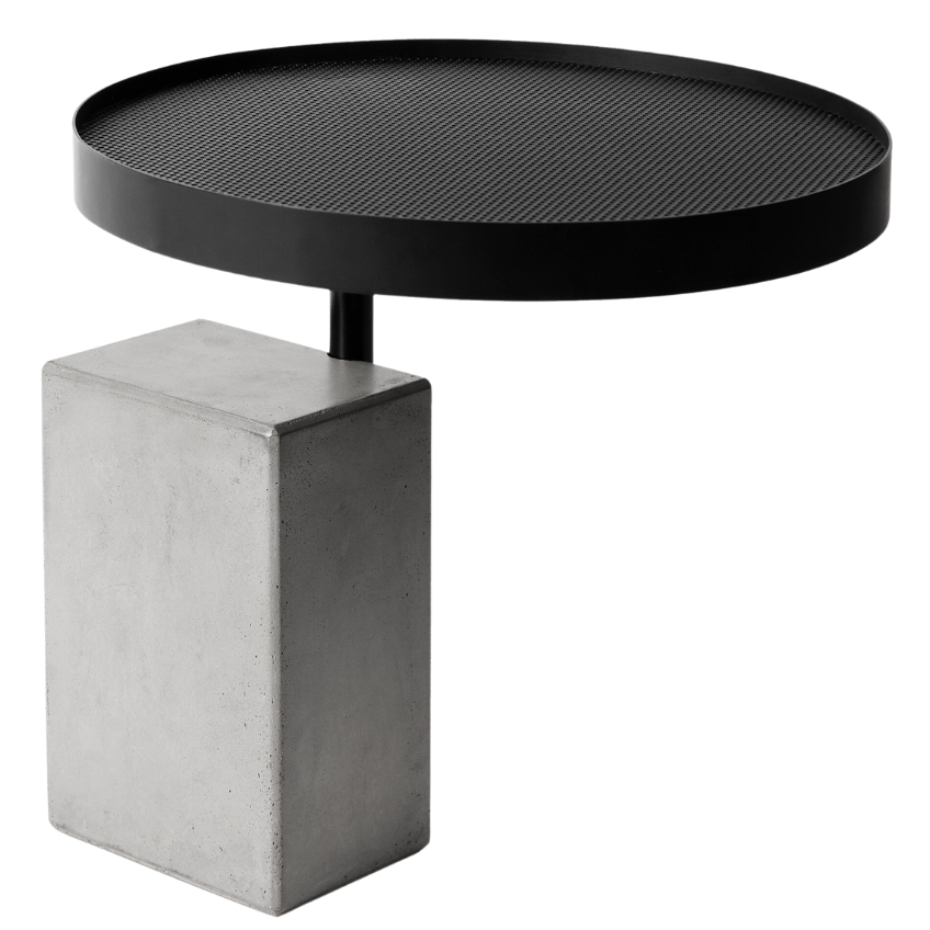 Šedý betonový odkládací stolek Lyon Béton Twist 61 cm Lyon Béton