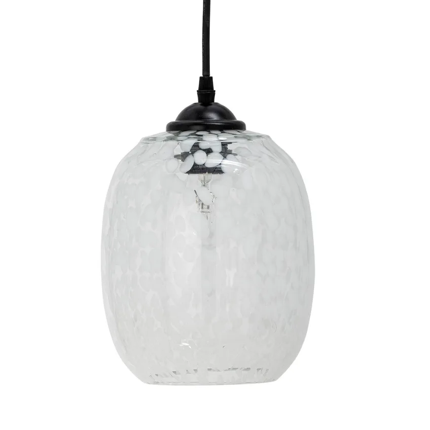 Bloomingville Skleněné závěsné světlo Gisele 18 cm