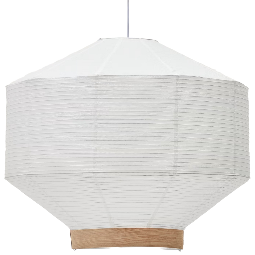 Bílé papírové stínidlo Kave Home Hila 80 cm Kave Home