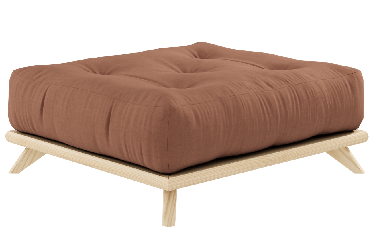 Hnědá podnožka Karup Design Senza 100 x 90 cm Karup Design