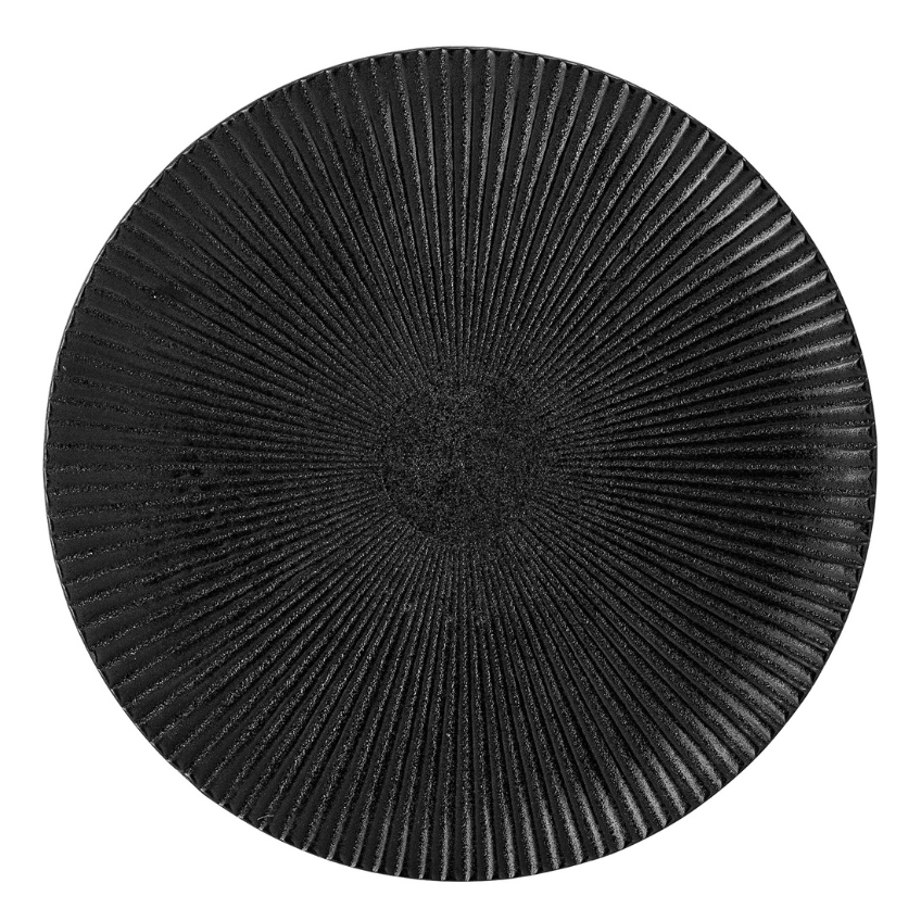 Černý kameninový dezertní talíř Bloomingville Neri 18 cm Bloomingville