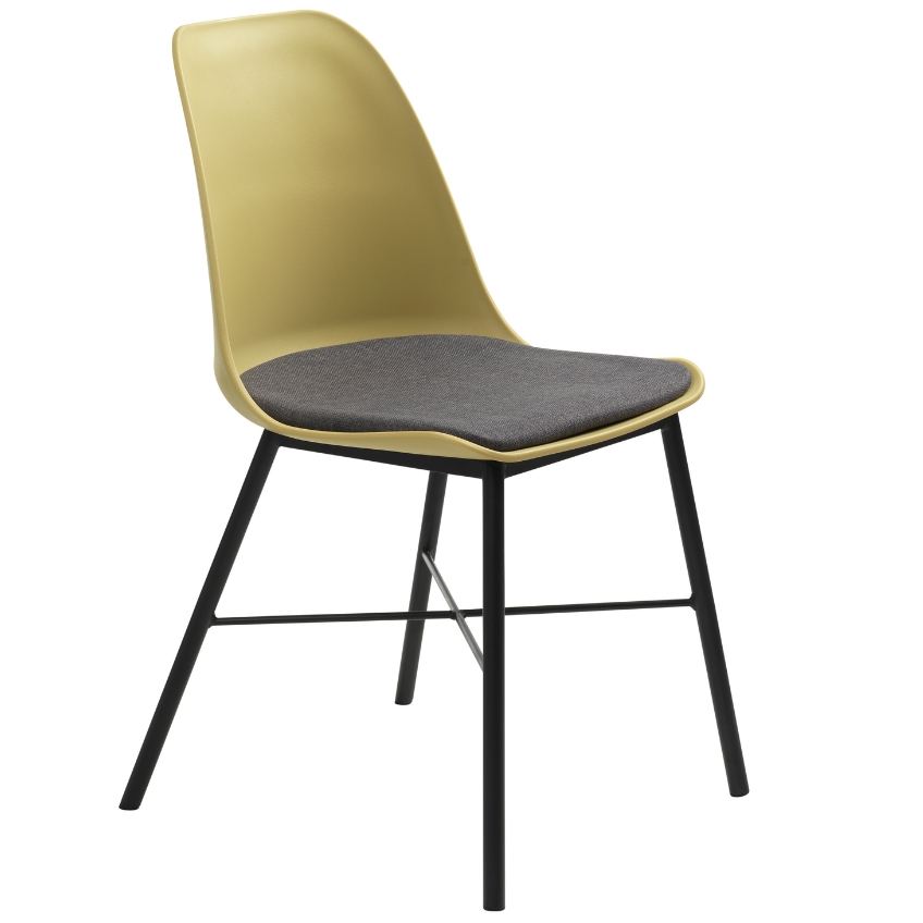 Žlutá plastová jídelní židle Unique Furniture Whistler Unique Furniture