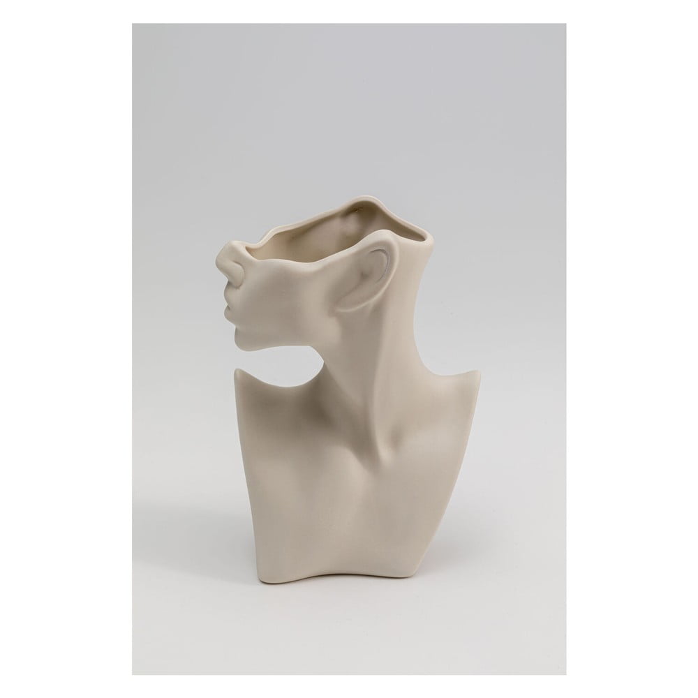 Béžová keramická ručně malovaná váza Body Art – Kare Design Kare Design