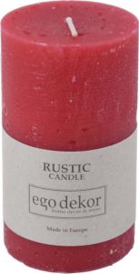 Červen&aacute; sv&iacute;čka Rustic candles by Ego dekor Rust