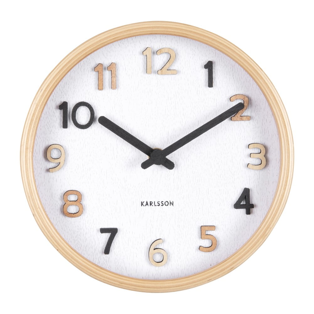 Hodiny ø 18 cm Pure – Karlsson Karlsson