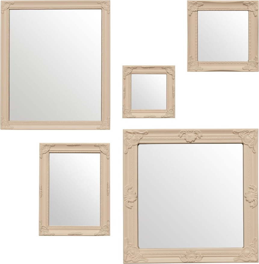 Nástěnná zrcadla v sadě 5 ks Baroque – Premier Housewares Premier Housewares