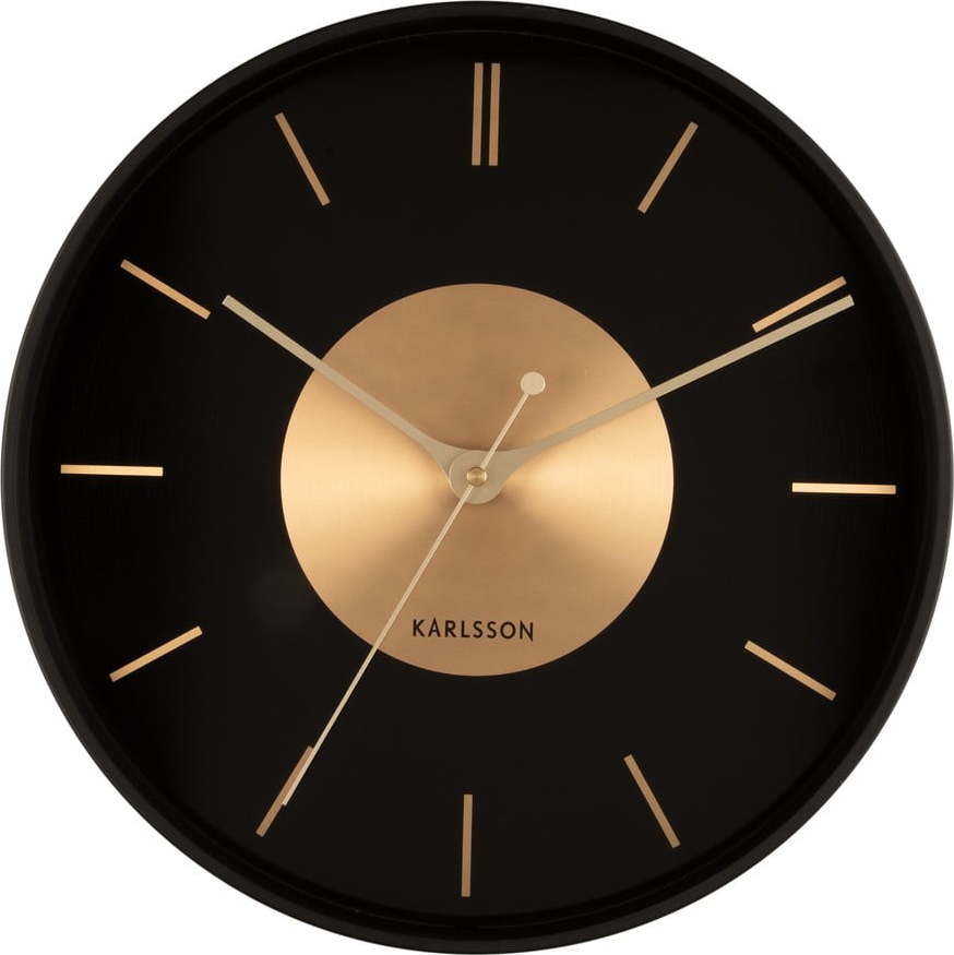 Nástěnné hodiny ø 35 cm Gold Disc – Karlsson Karlsson