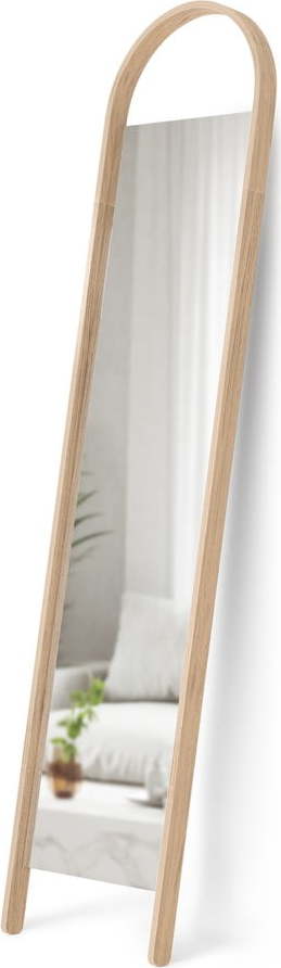Stojací zrcadlo s dřevěným rámem 45x196 cm Bellwood – Umbra Umbra