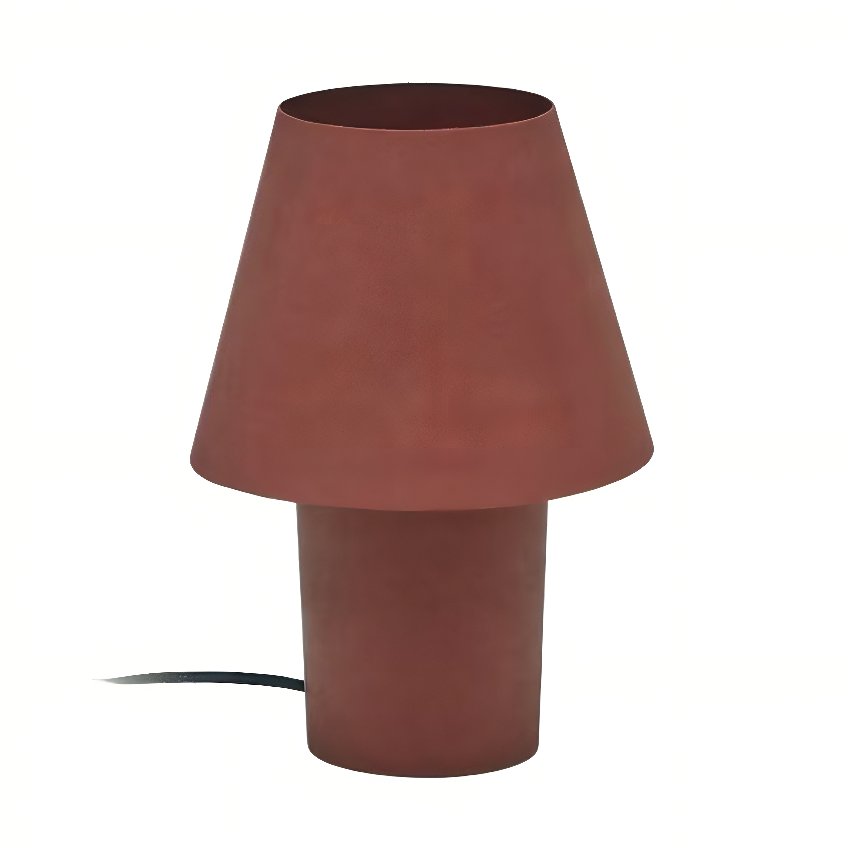 Terakotově červená kovová stolní lampa Kave Home Canapost Kave Home