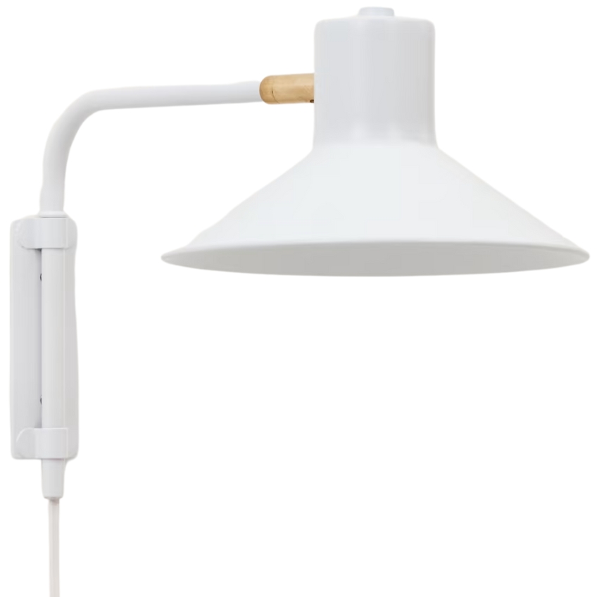 Bílé kovové nástěnné světlo Kave Home Aria 36 cm Kave Home