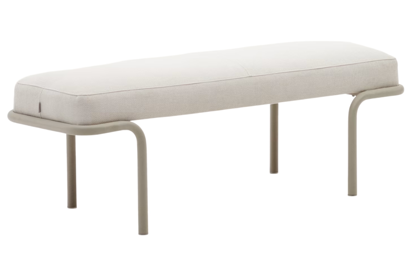 Béžová čalouněná lavice Kave Home Compo II. 130 cm Kave Home