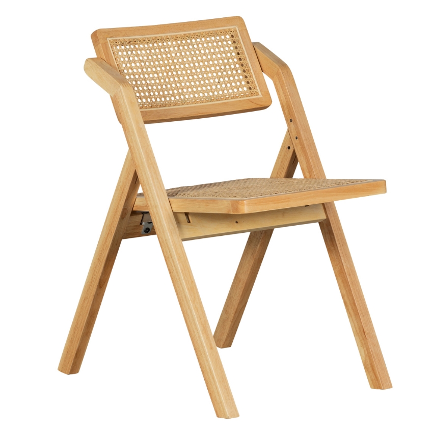 Hoorns Dřevěná zahradní židle Kaden s ratanovým výpletem Hoorns