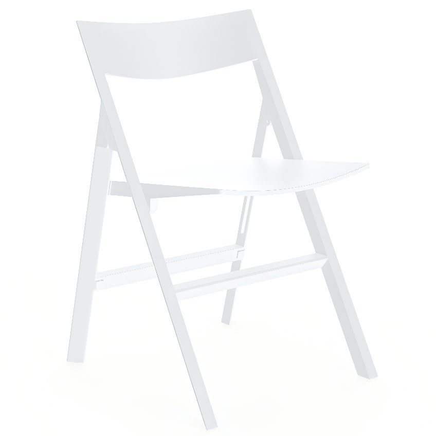VONDOM Bílá plastová skládací jídelní židle QUARTZ VONDOM