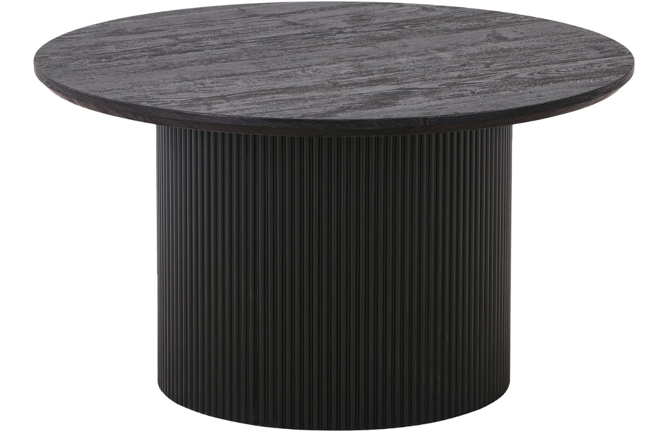 Nordic Living Tmavě hnědý dřevěný konferenční stolek Benovia 80 cm Nordic Living