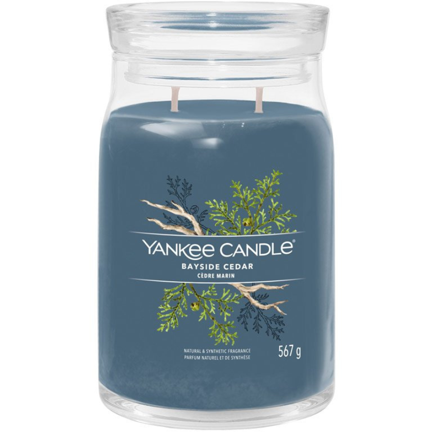 Velká vonná svíčka Yankee Candle Bayside Cedar Signature Yankee Candle