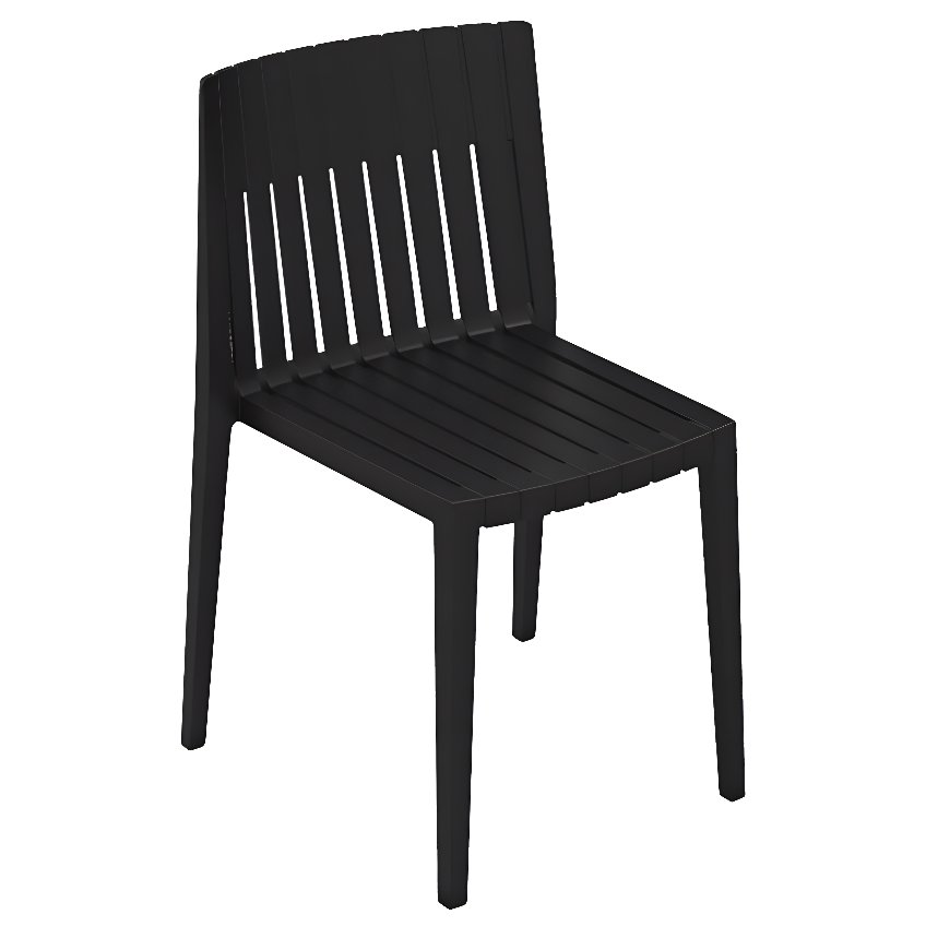 VONDOM Černá plastová zahradní židle SPRITZ VONDOM