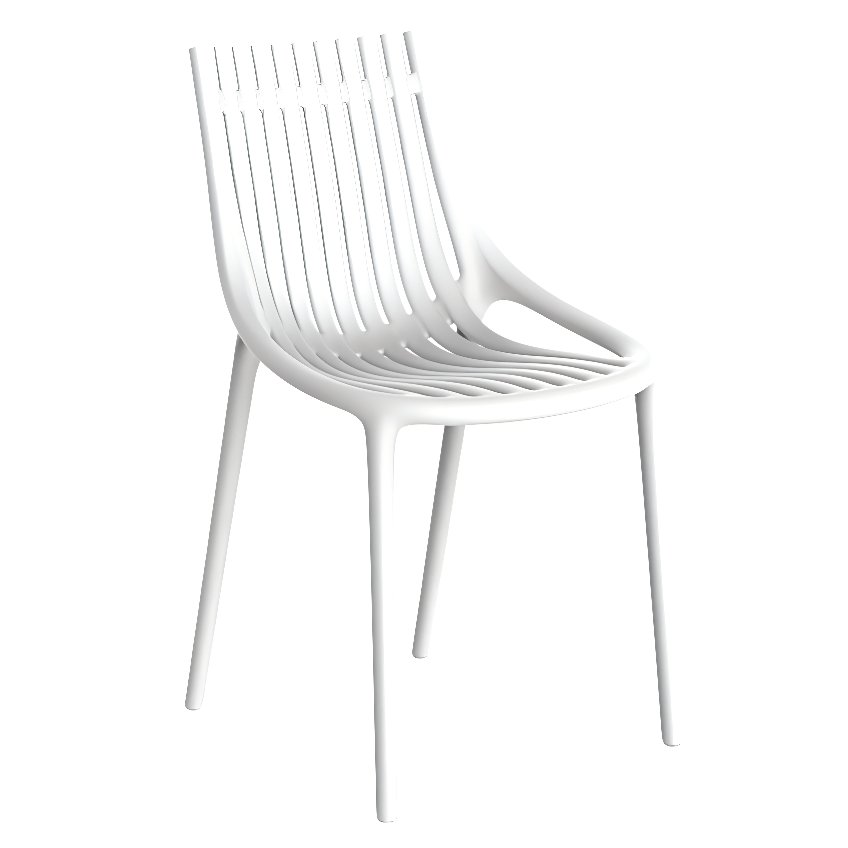 VONDOM Bílá plastová zahradní židle IBIZA VONDOM