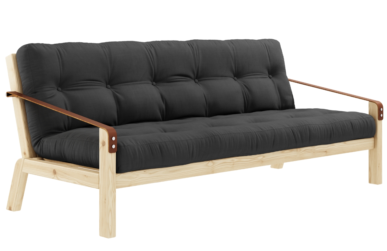 Tmavě šedá trojmístná rozkládací pohovka Karup Design Poetry 204 cm Karup Design