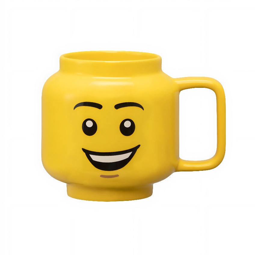 Žlutý keramický hrnek LEGO® Šťastný chlapec 255 ml Lego®
