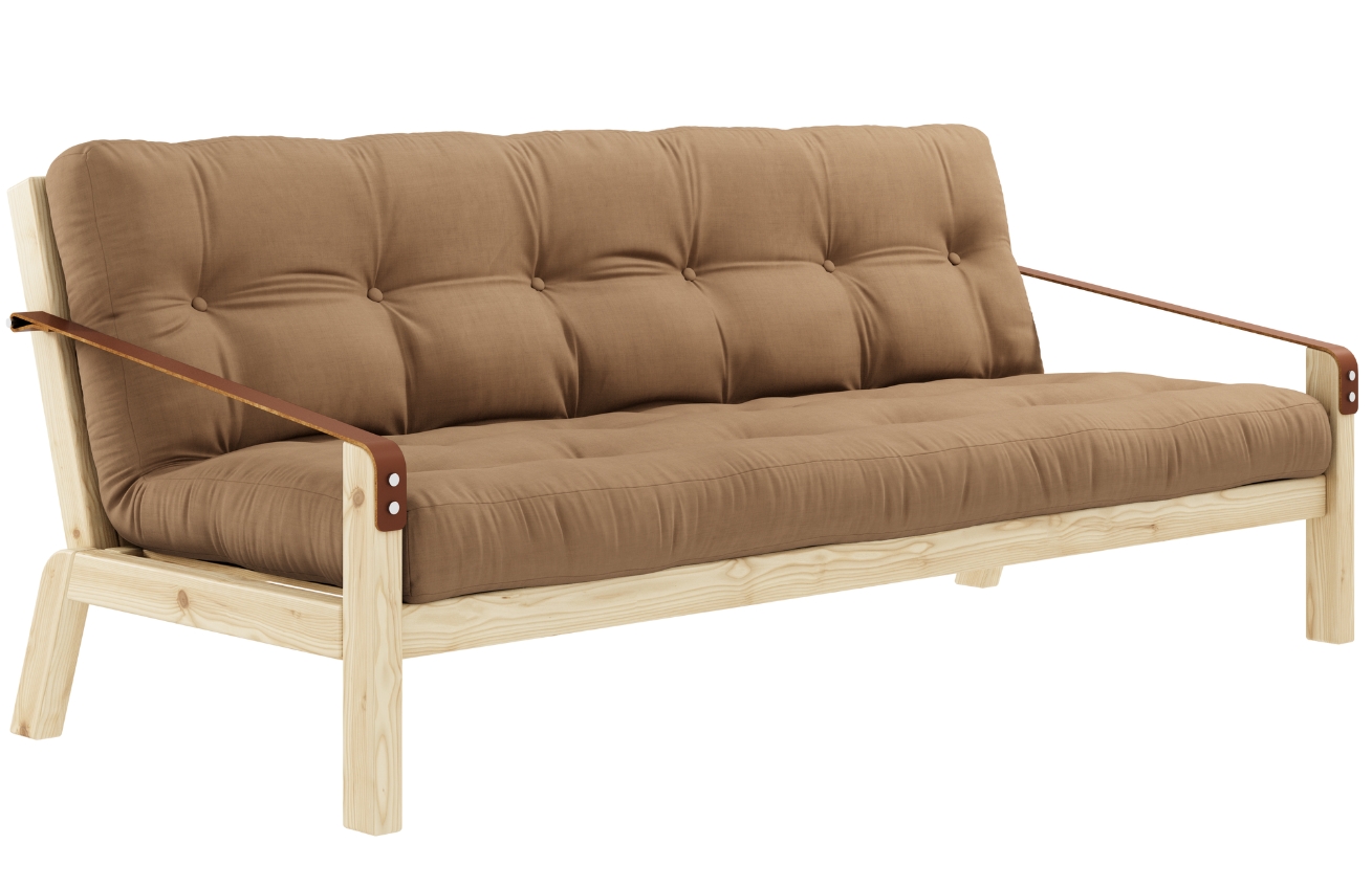 Světle hnědá trojmístná rozkládací pohovka Karup Design Poetry 204 cm Karup Design