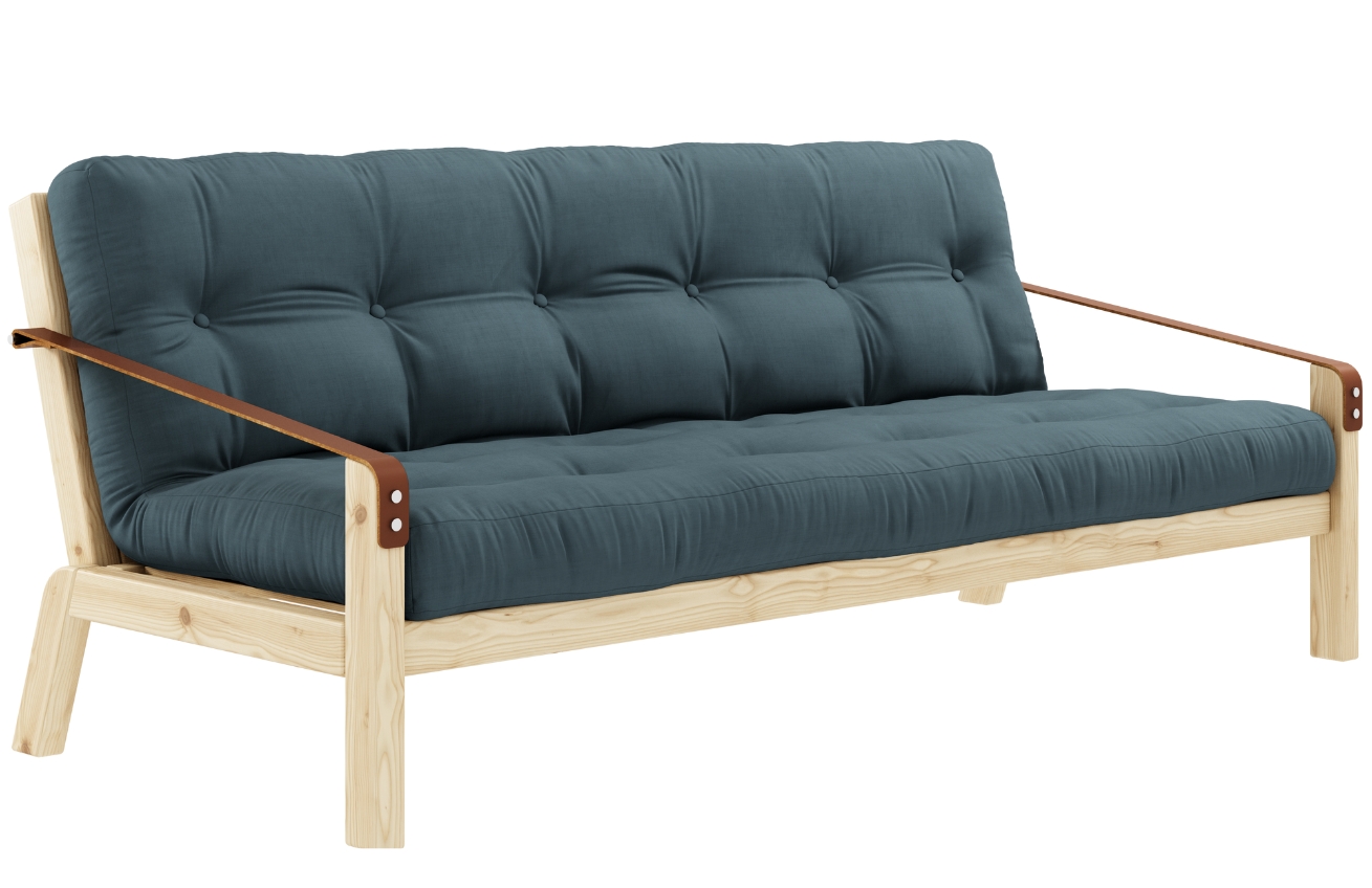 Petrolejově modrá trojmístná rozkládací pohovka Karup Design Poetry 204 cm Karup Design