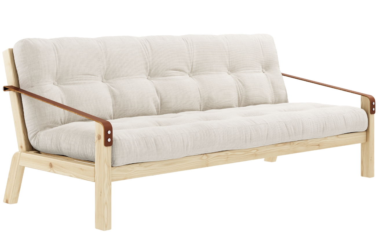 Béžová manšestrová trojmístná rozkládací pohovka Karup Design Poetry 204 cm Karup Design