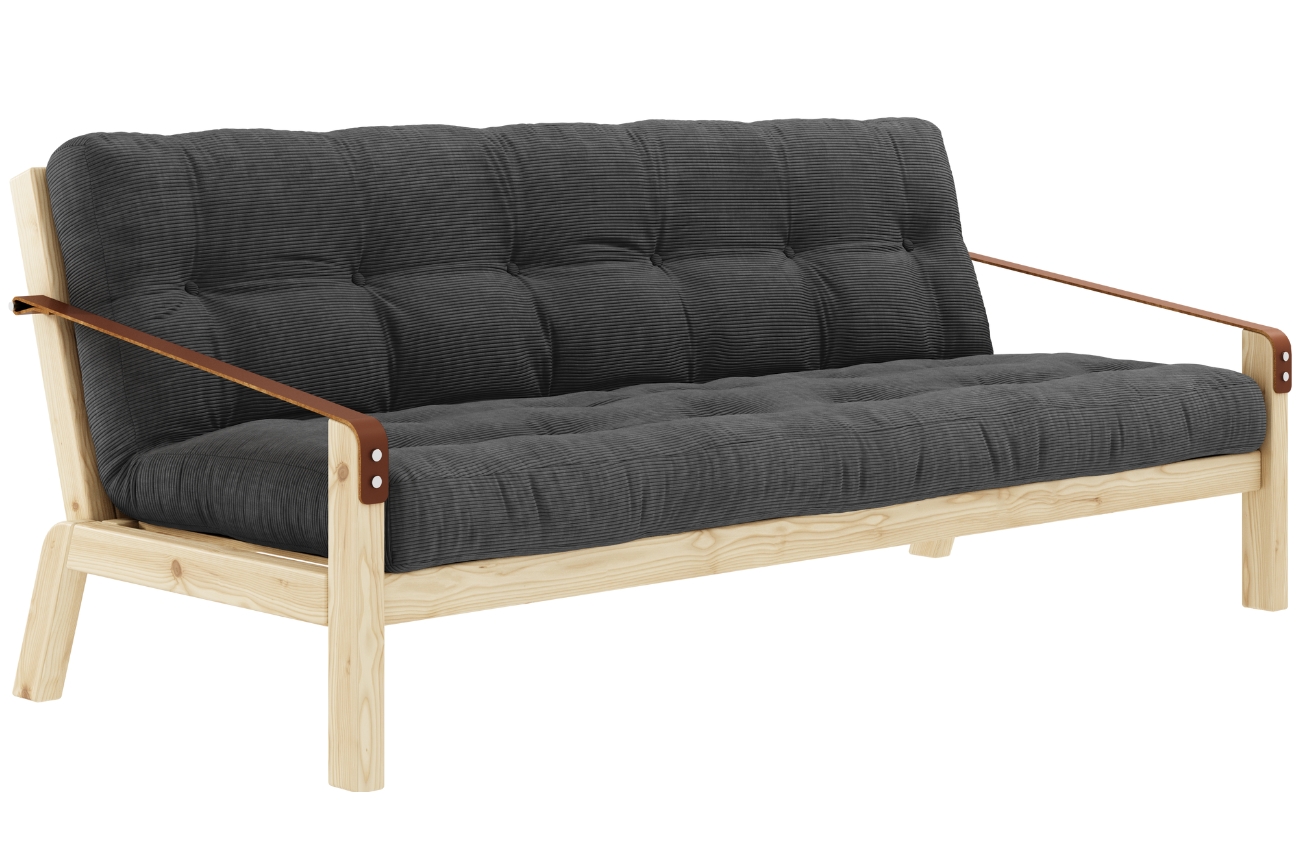 Šedá manšestrová trojmístná rozkládací pohovka Karup Design Poetry 204 cm Karup Design